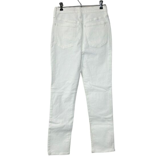 Madewell The Perfect Vintage Jean Straight Leg High Rise White Women's 24 NWD - Picture 4 of 13